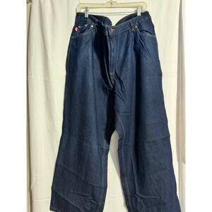 Woman Within Classic Fit Bootcut Denim Dark Blue Jeans | Size 22WP